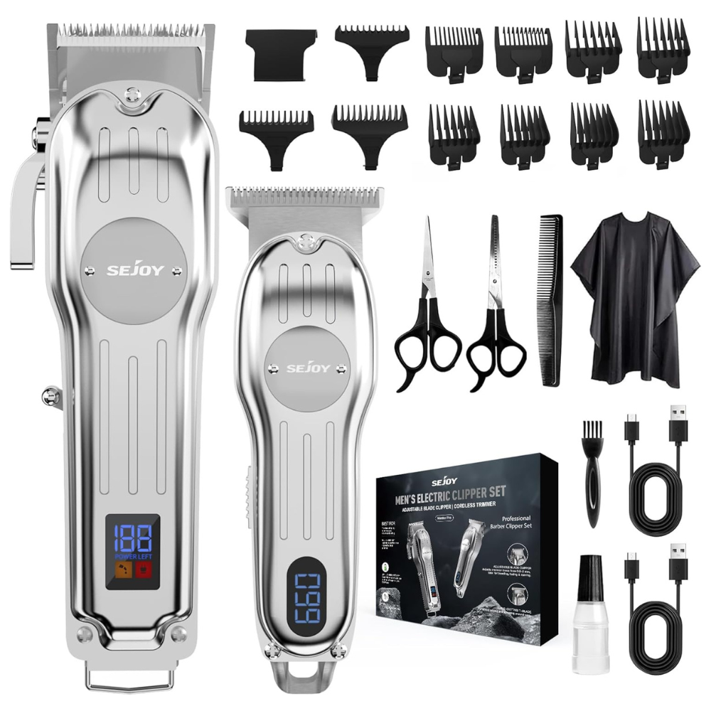 Cordless Hair Clippers for Men – Precision Trimmer & Grooming Kit