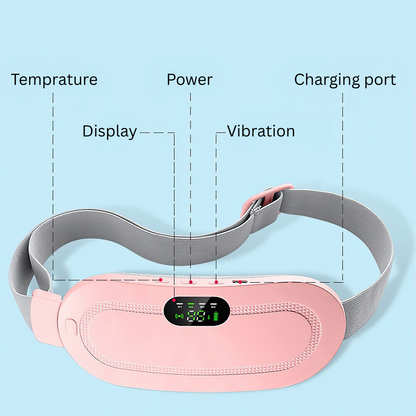 Heating Pad for Cramps – Cordless Period Pain Relief Belt (USB)